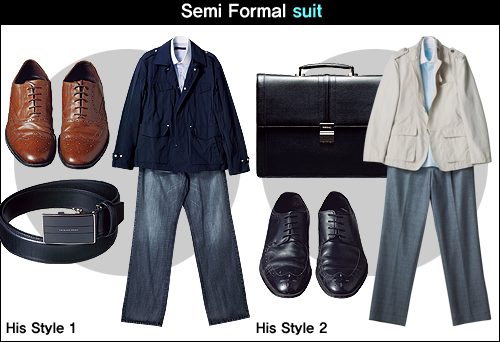 Semi Formal suit 패션
