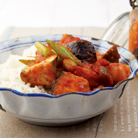 가지토마토덮밥