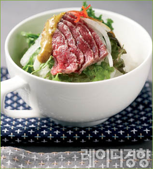 쇠고기 카르파초 상추비빔밥