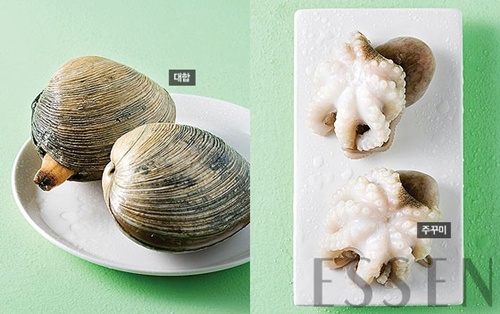 IN SEASON sea food [대합 vs 주꾸미