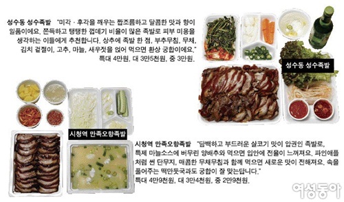 줄서서 먹는 서울 3대 족발 맛의 지존은?