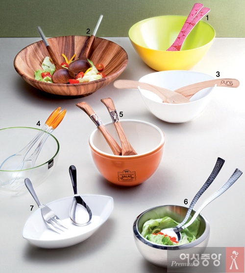 스타일과 맛 살리는 Salad Bowl & Server Set