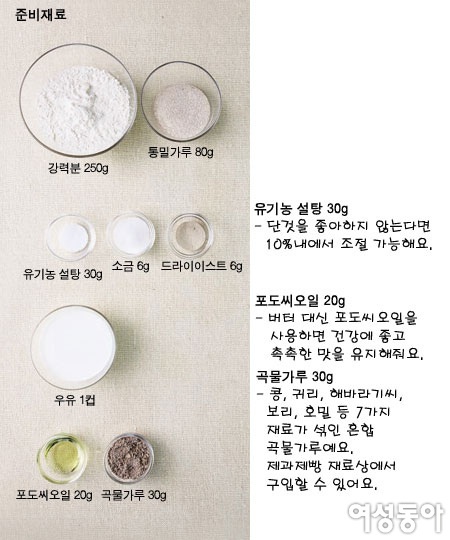 통밀오곡식빵